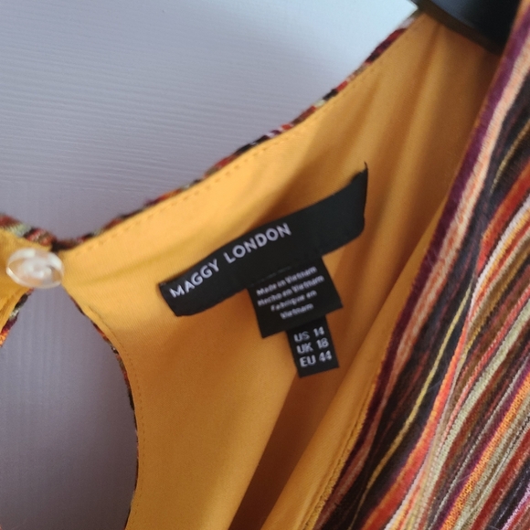 Maggy London V- neck midi dress - Picture 4 of 5